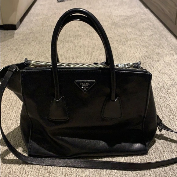 Prada top handle bag with cross body strap - Picture 1 of 8